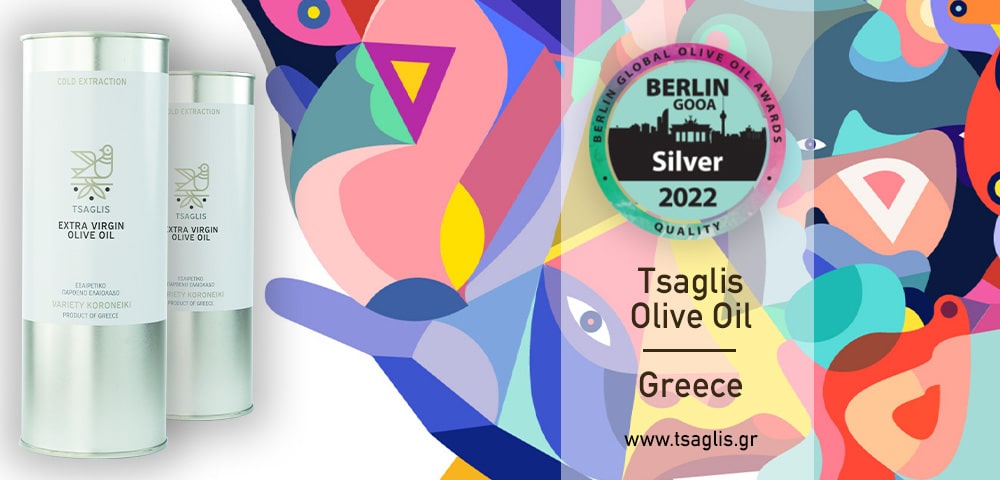 Berlin Global Olive Oil Awards 2022 - Silver award - Petros Tsaglis SA
